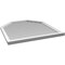Ekena Millwork Octagonal Top Surface Mount PVC Gable Vent w/ 2"W x 2"P Brickmould Sill Frame, 38"W x 40"H GVPOT38X4003SN - alternate 2